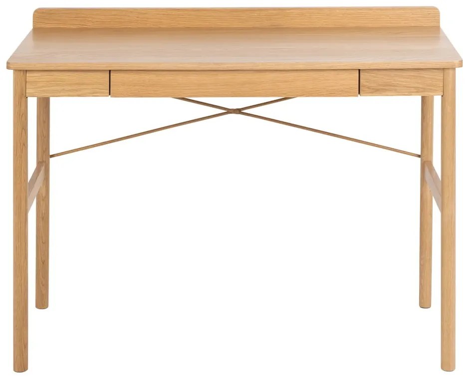 Íróasztal tölgyfa dekorral 50x110 cm Paul – Actona