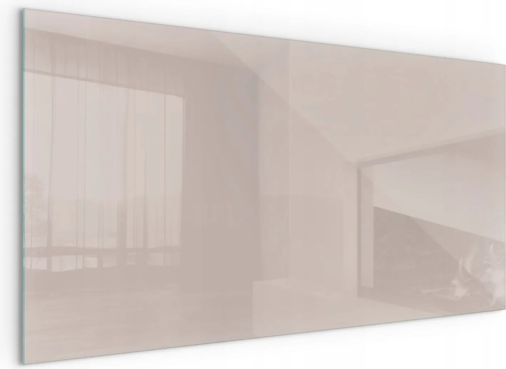 Üveg Kályha Védőlap Kandalló Világosbarna 100x50