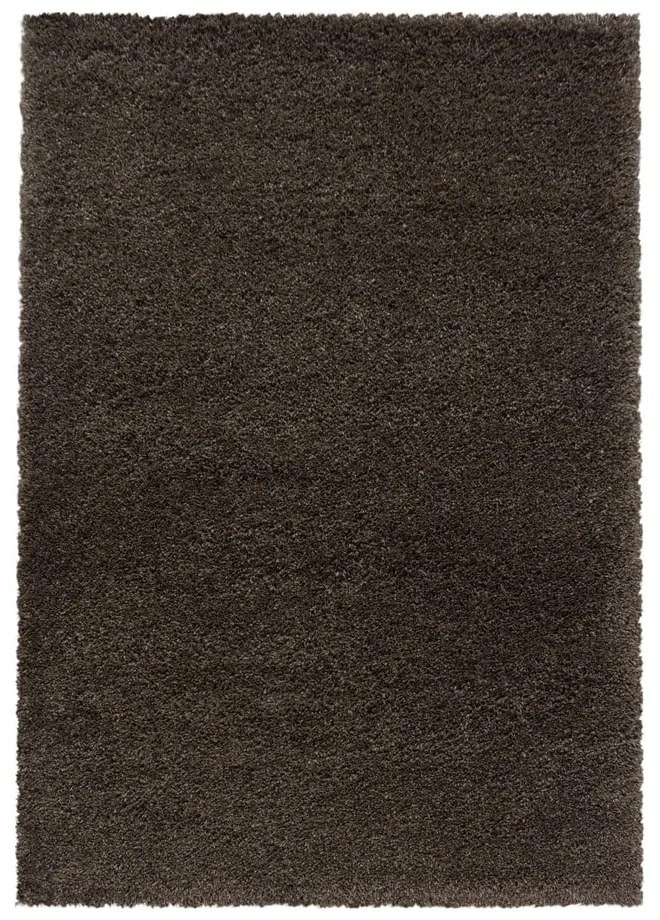 Sötétbarna szőnyeg 60x110 cm Fluffy – Ayyildiz Carpets