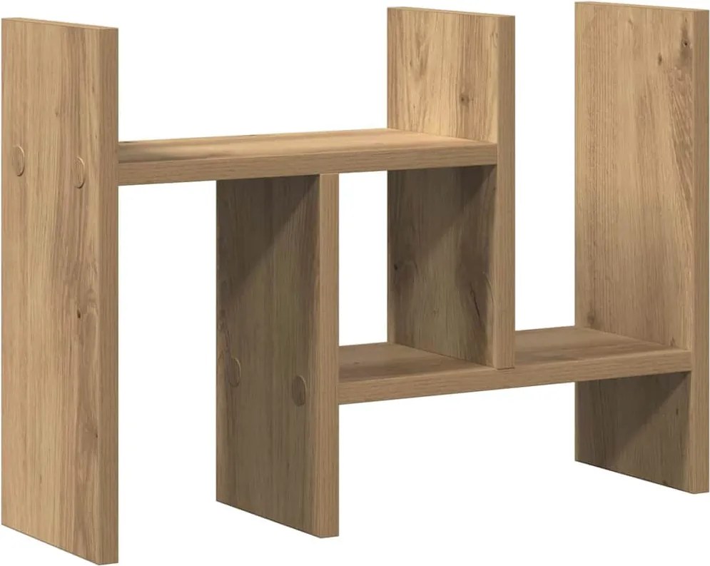 vidaXL Íróasztali rendező Artisan tölgy 34,5 x 15,5 x 35,5 cm Faanyag