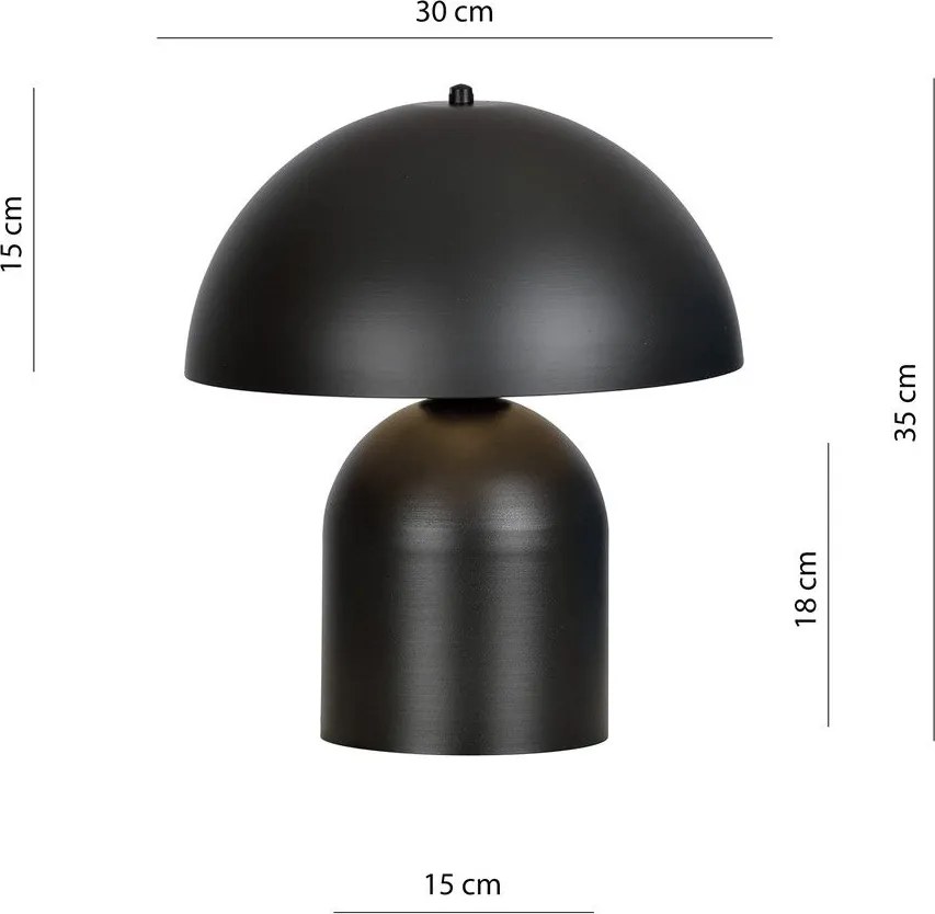 Emibig modern asztali lámpa kava fehér fekete emi1307/ln1