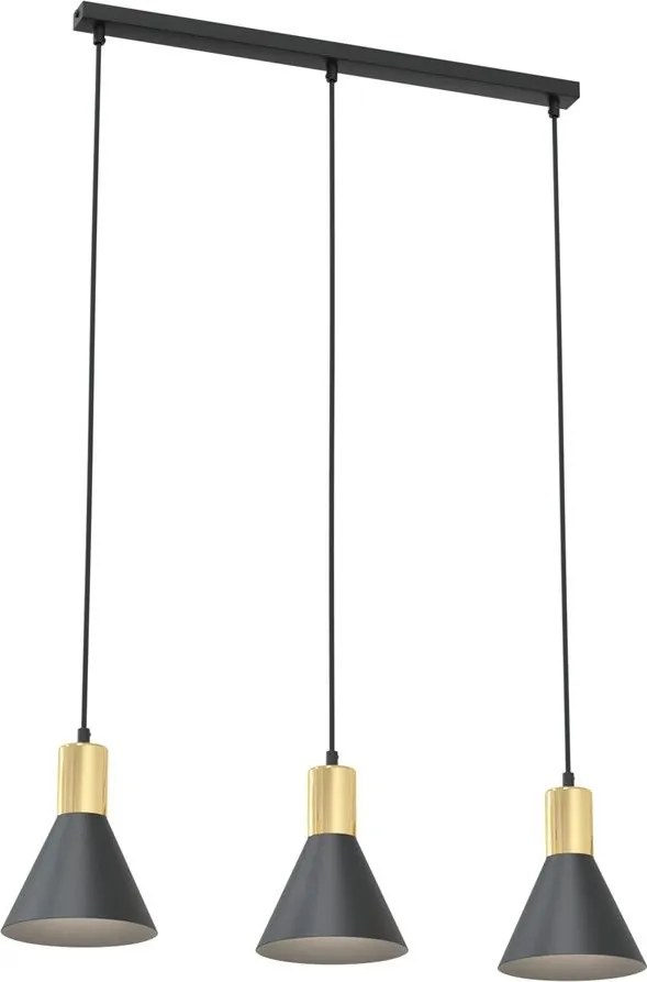 Emibig modern függeszték rosa fekete arany emi1388/3