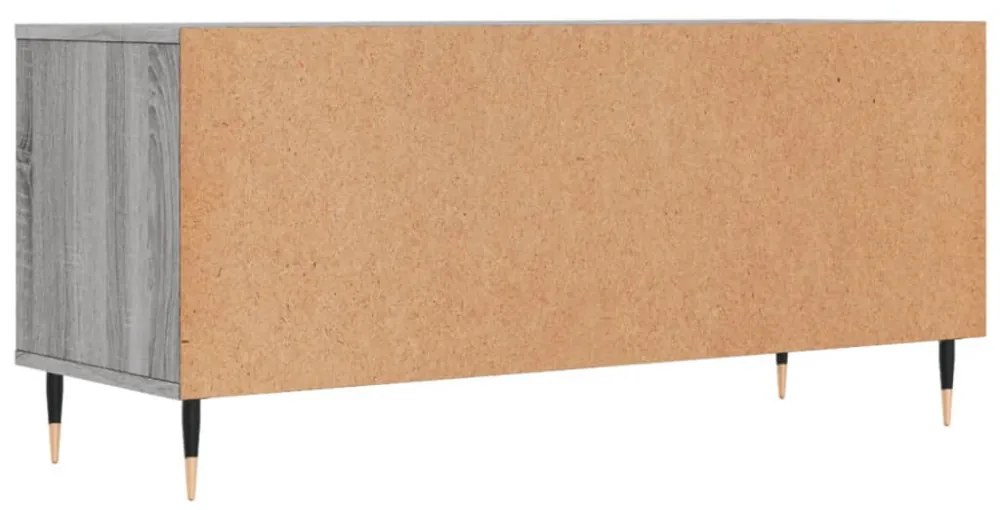 szürke sonoma színű szerelt fa TV-szekrény 100x34,5x44,5 cm