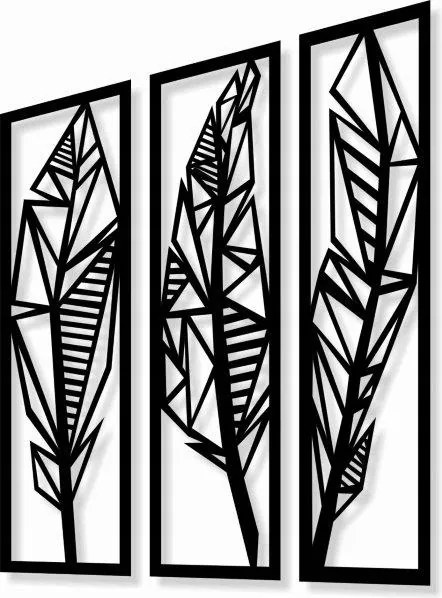 3D Áttört Kép 40X38 Triptichon Toll Fali Dekoráció