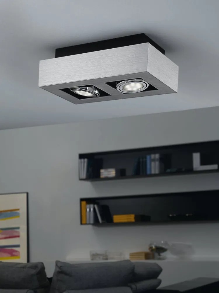 Eglo Loke 1 91353 LED-es mennyezeti lámpa, 2x5W GU10, 3000K, 2x400 lm