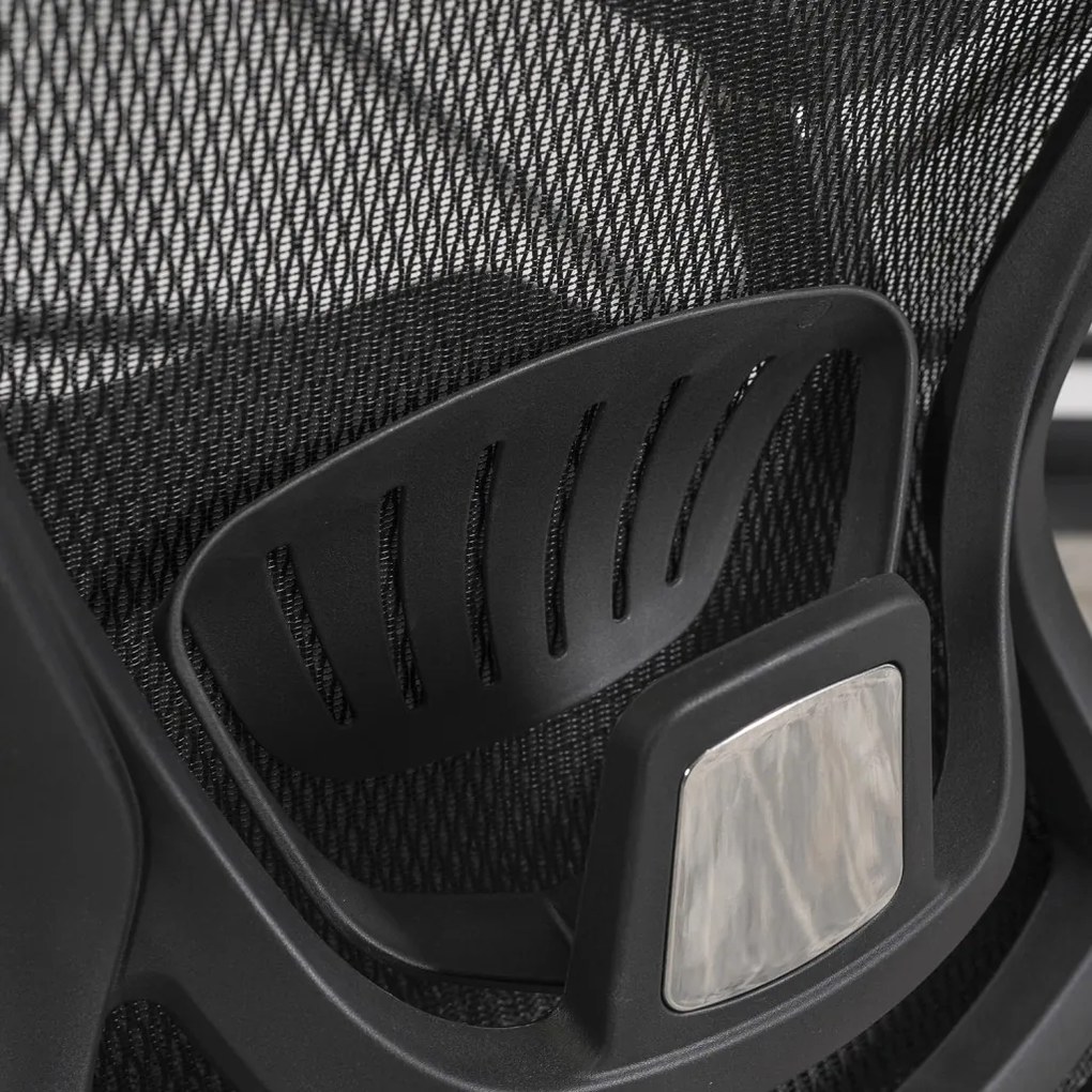 Fotel Obrotowy LITOS Ergonomiczny Czarny