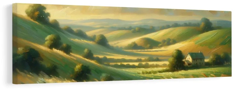 Kép festői dombok és gabona