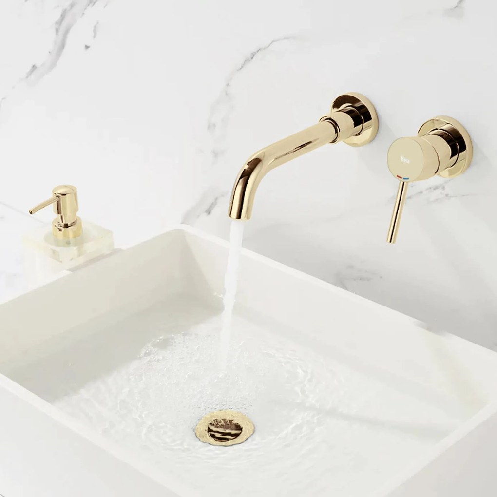 Falra szerelhető csaptelep Rea Lungo gold + box