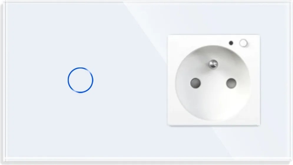 1K Egyérintéses Kapcsoló Zigbee Üvegkapcsolóval