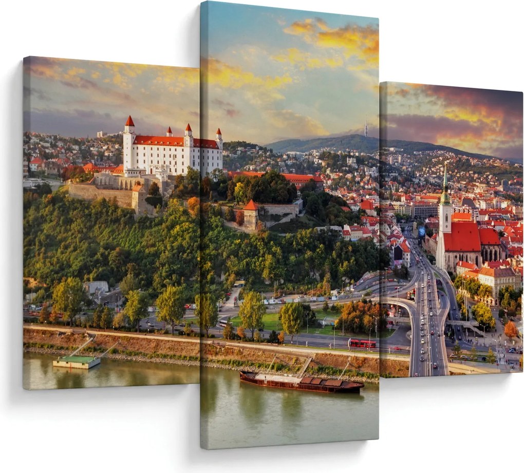 Kép - panoráma, Pozsony, Szlovákia (90x60 cm)