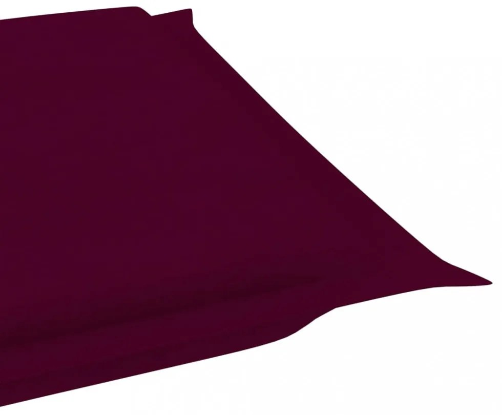 bordó oxford szövet napozóágy párna 186 x 58 x 3 cm