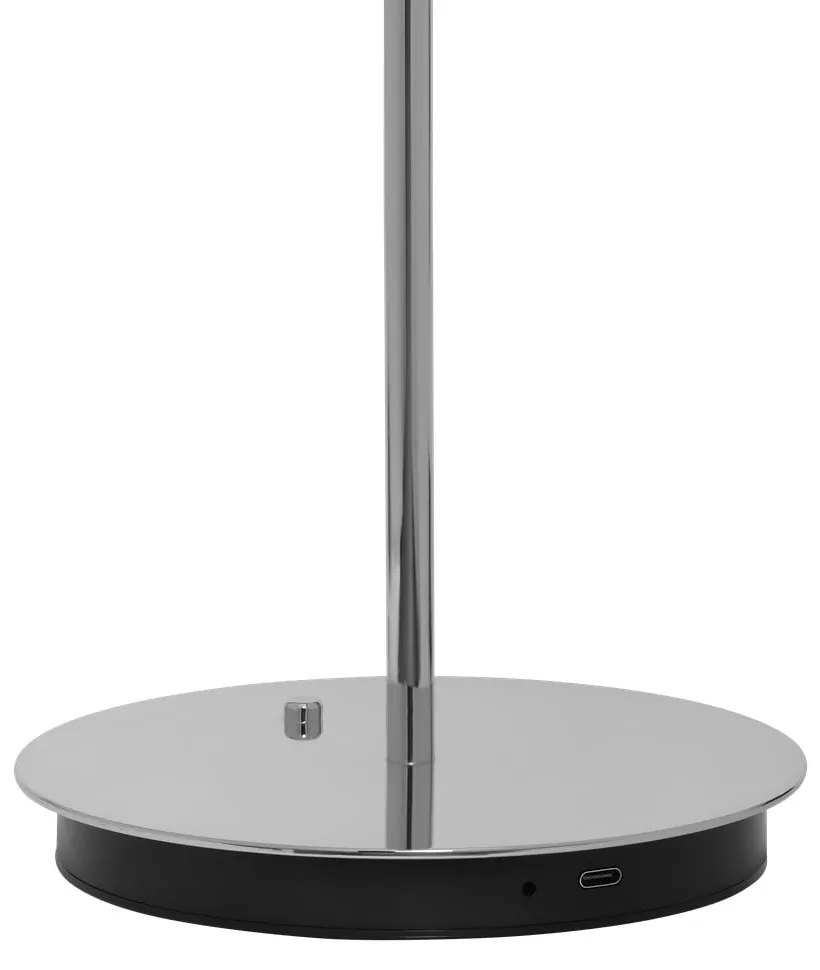 Ezüstszínű LED dimmelhető asztali lámpa fém búrával (magasság 31 cm) Asteria Move – UMAGE