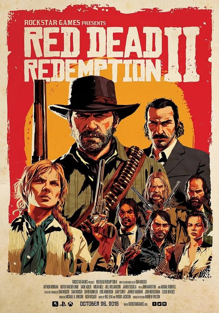 Red Dead Redemption poszter, 70x50 cm, #476