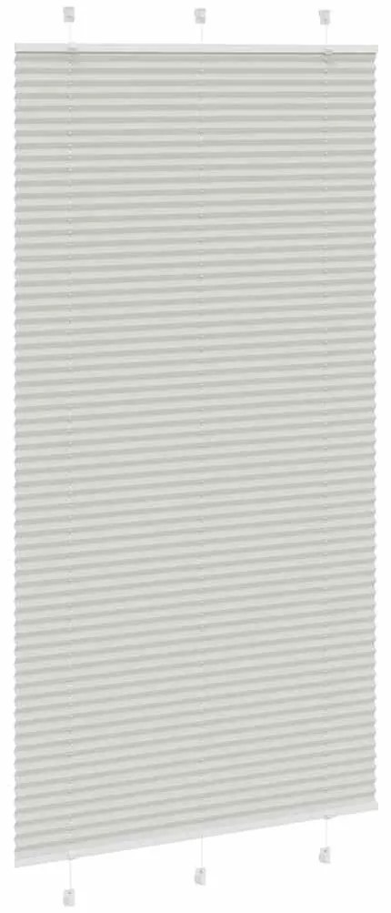 pliszírozott redőny világosszürke 105x200 cm Szövetszélesség