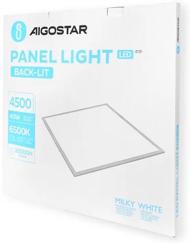 Aigostar - LED mennyezeti panel 40W, 230V, 6500K, 60x60 cm, fehér