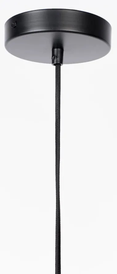 Fekete-fehér dimmelhető függőlámpa üveg búrával ø 28 cm Monica – White Label