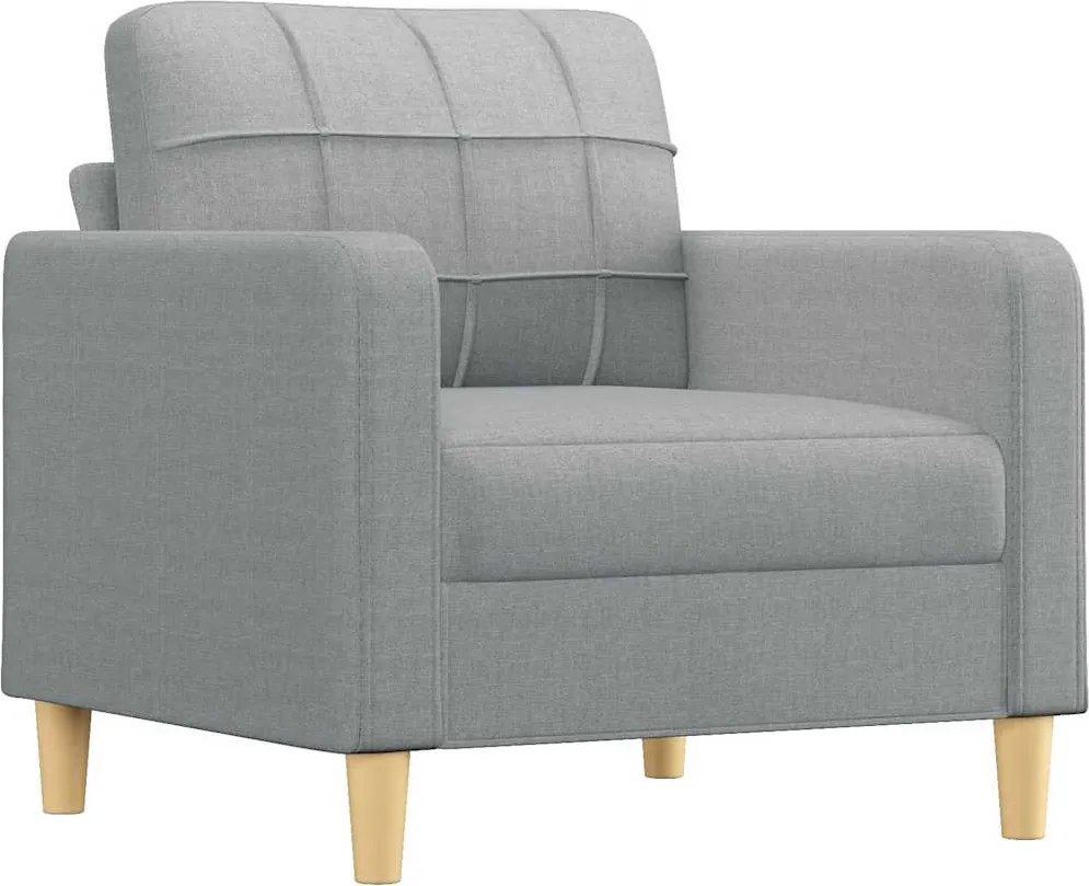 vidaXL világosszürke szövet kanapéfotel 60 cm