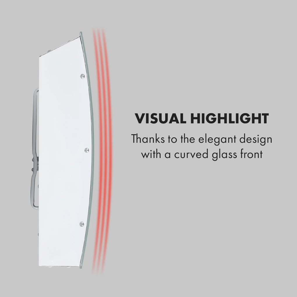 Klarstein Lindholm, konvektor, termosztát, időzítő, 2000 W