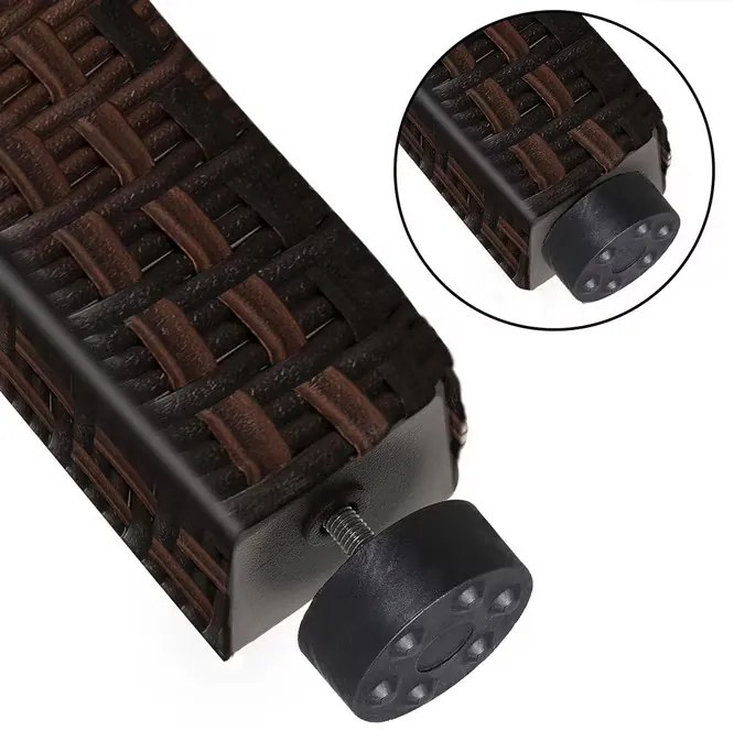 Casaria® Berlin 1+8 polyrattan kerti bútor szett - barna