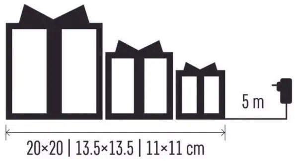 LED Karácsonyi dekoráció LED/2,25W/230V meleg fehér
