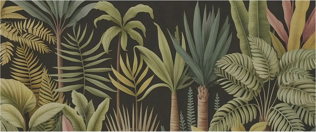 Fotótapéta Falra Előszoba Konyha Trópusi dzsungel 250x104 Ragasztó