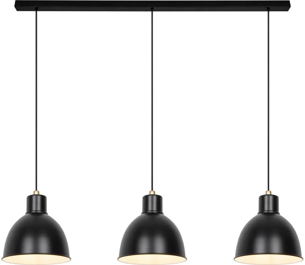 Nordlux Nordlux - Csillár zsinóron POP 3xE27/40W/230V fekete/arany NX0222