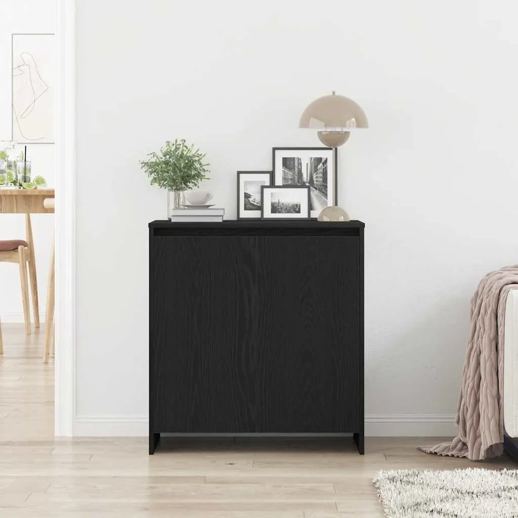 fekete tölgyfa tálalószekrény 70 x 41 x 75 cm