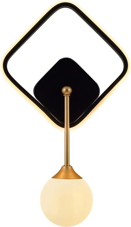 Fém mennyezeti lámpa, fekete, 6 cm – L1143