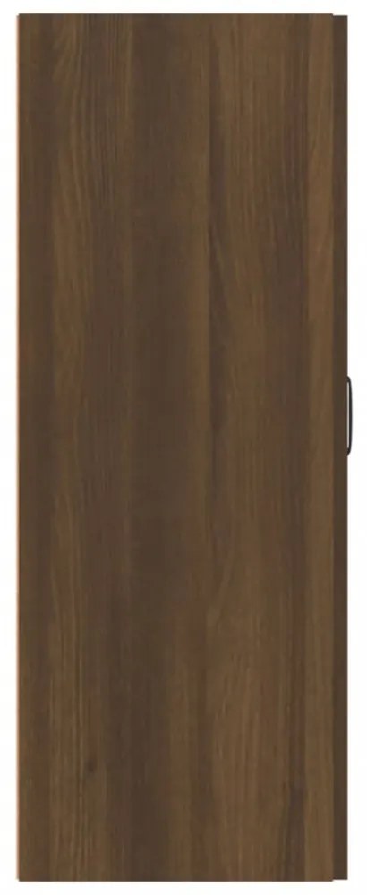 barna tölgy színű szerelt fa függőszekrény 69,5 x 34 x 90 cm