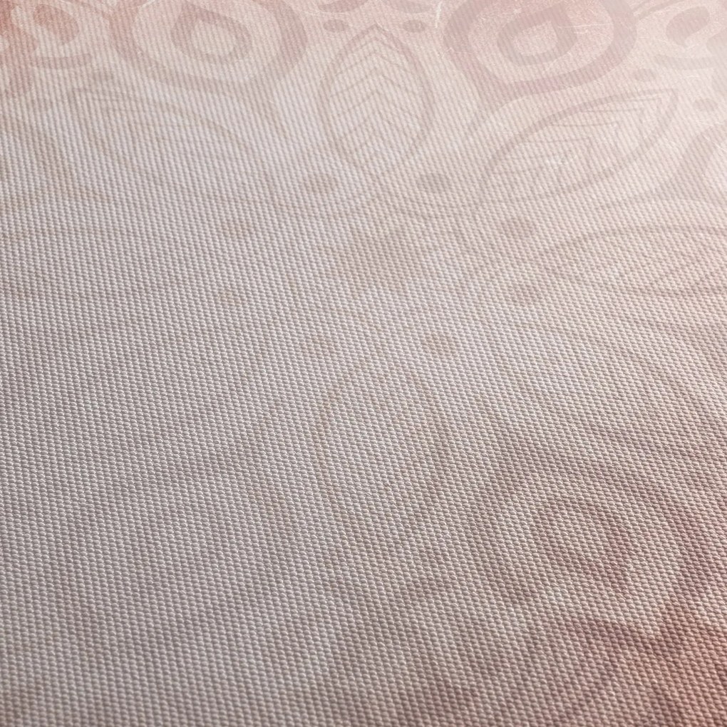 Kép - Rózsaszín mandala (90x60 cm)