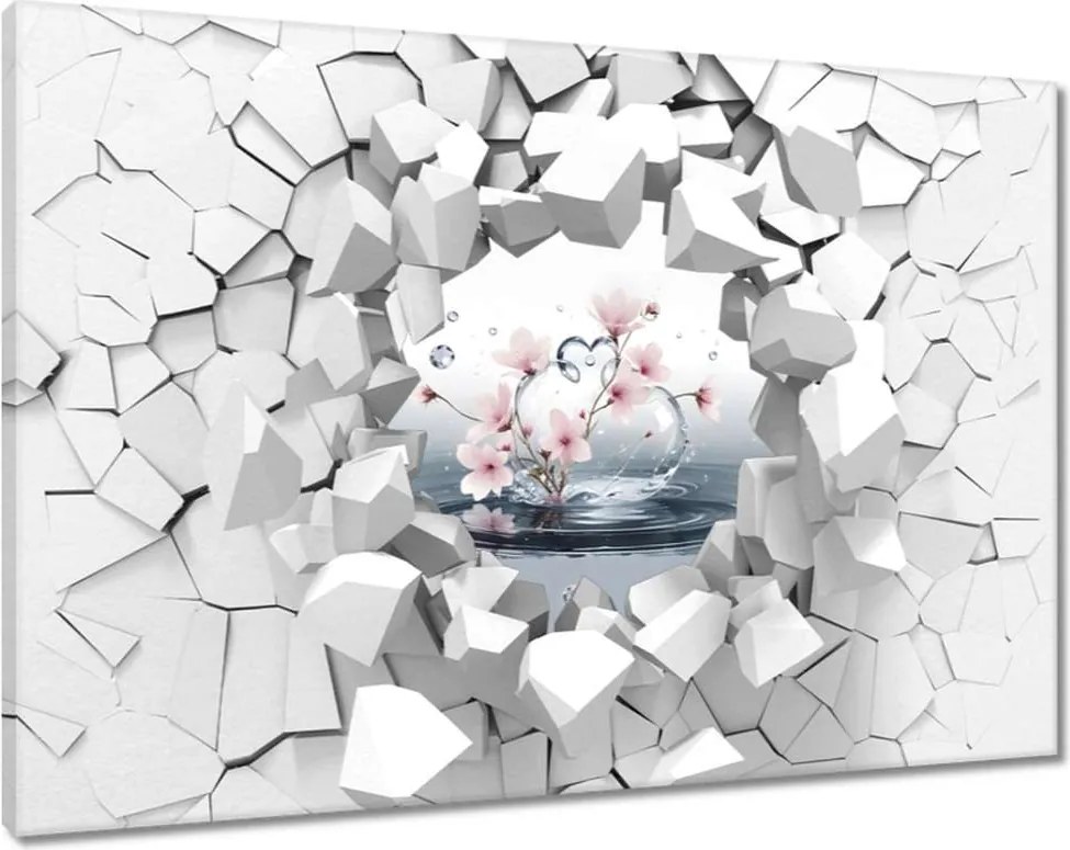 Vászonkép 60x40 Szerelmes fröccsenés