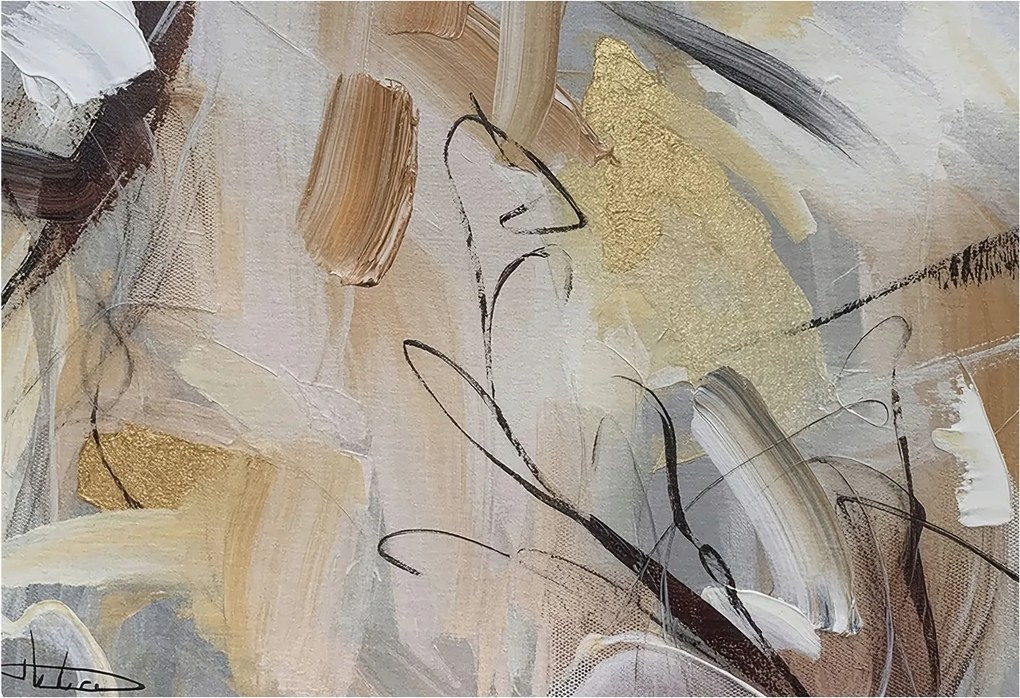 Fotótapéta Fali tapéta a nappaliba Absztrakt kompozíció 152x104 Ragasztó