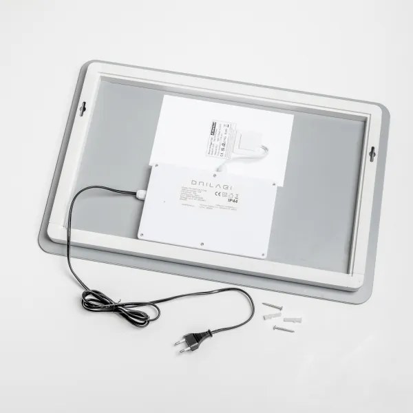 Brilagi - LED-dimmelhető fürdőszobai tükör páramentesítő fűtéssel és háttérvilágítással DIANA LED/13W/230V 40x60 cm IP44