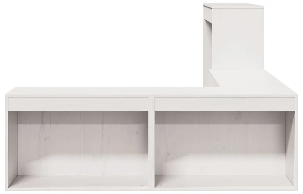 tömör fenyőfa éjjeliszekrény íróasztallal 232 x 122 x 75 cm