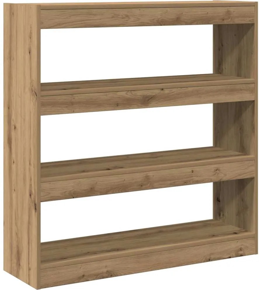 vidaXL Könyvespolc kézműves tölgy 100 x 30 x 103 cm Faanyag