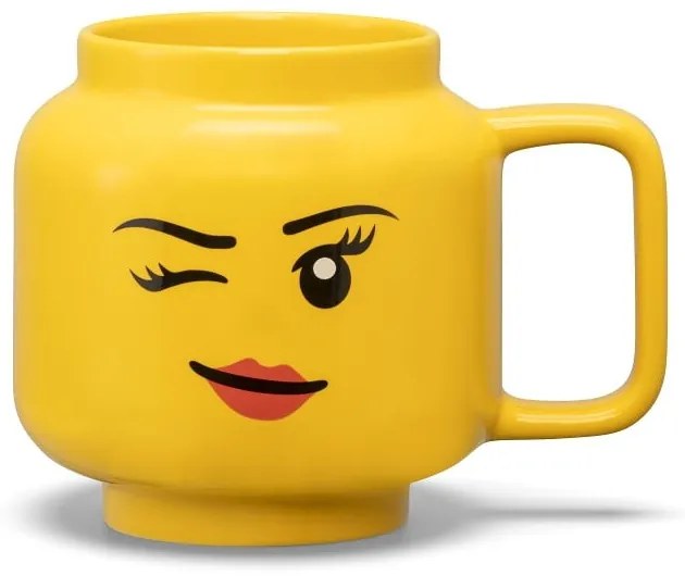 Sárga kerámia gyerek bögre 530 ml Head – LEGO®