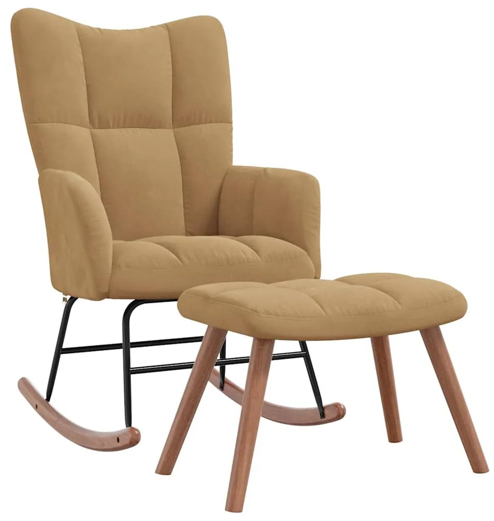 barna bársony hintaszék ülőkével