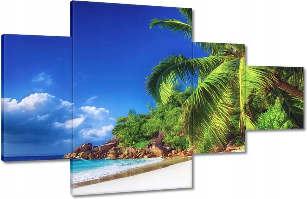 Vászonkép 130x80 Trópusok Tájkép Pálmafák