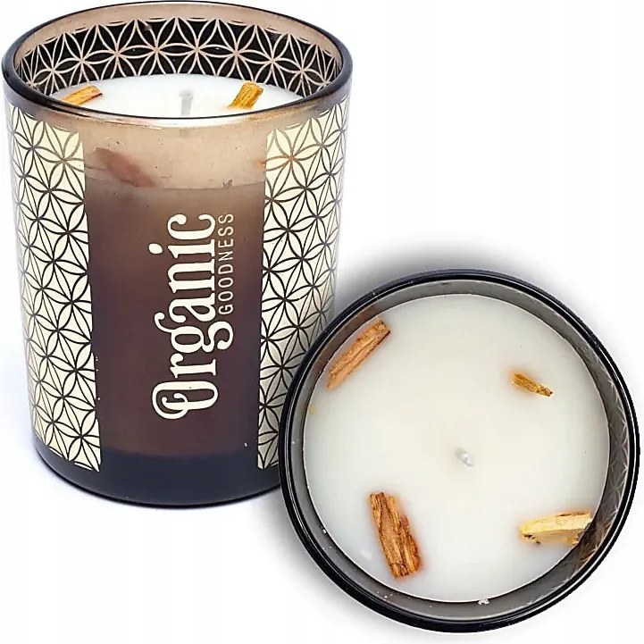 Palo Santo &amp; Cedar illatgyertya 200g Organic Goodness