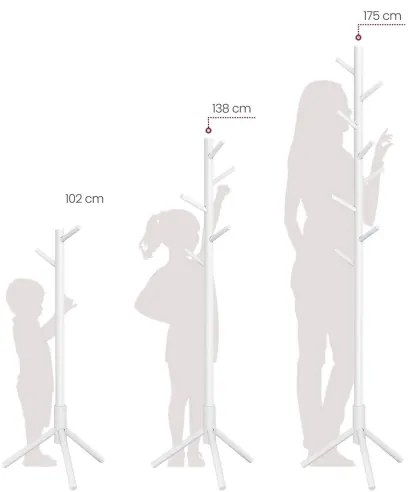 LINEA álló fogas, fehér