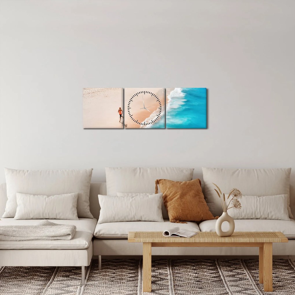 Kép - Strandfutás (órával) (90x30 cm)