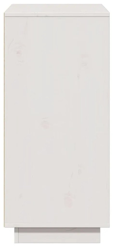 fehér tömör fenyőfa tálalószekrény 60 x 34 x 75 cm