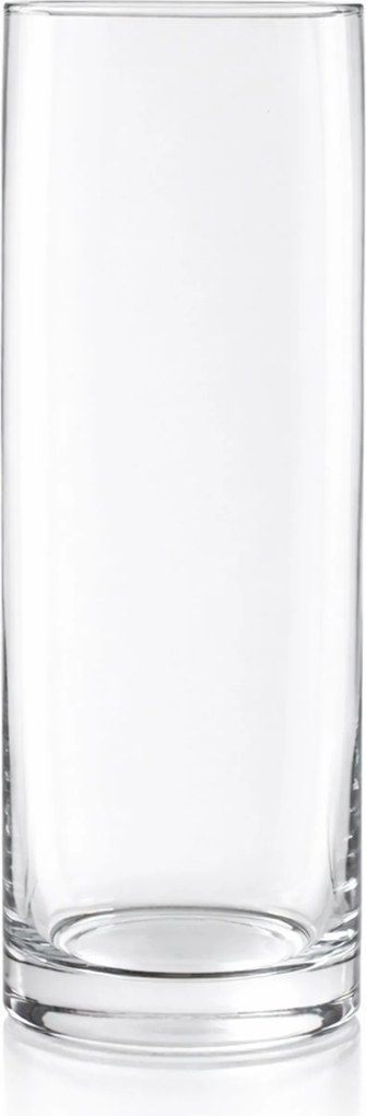 Üvegcső Keskeny magas menzúra henger Csiszolt váza 25x8 cm