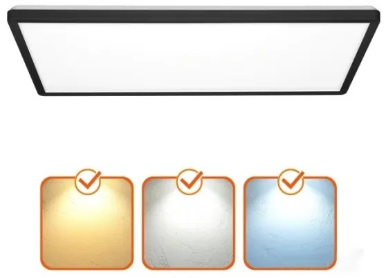 NIVERA LED 32W 230V IP54 fekete felületre szerelhető panel 29,5x59,5 cm