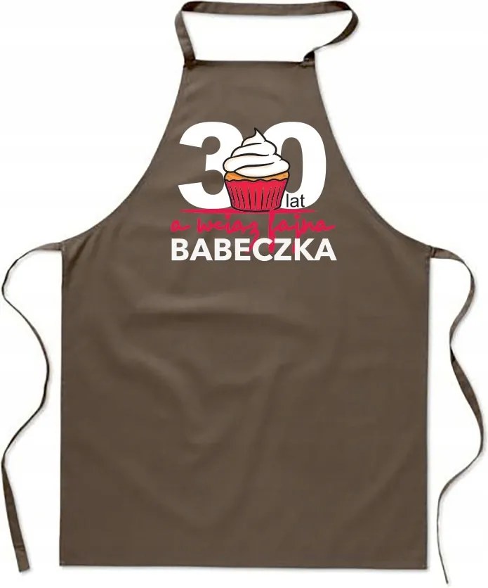 Konyhai Kötény bézs Születésnap 30 éves Muffin Női Ajándék FA_720_b