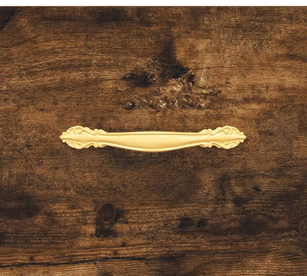 füstös tölgy színű szerelt fa cipőpolc 102x35x55 cm