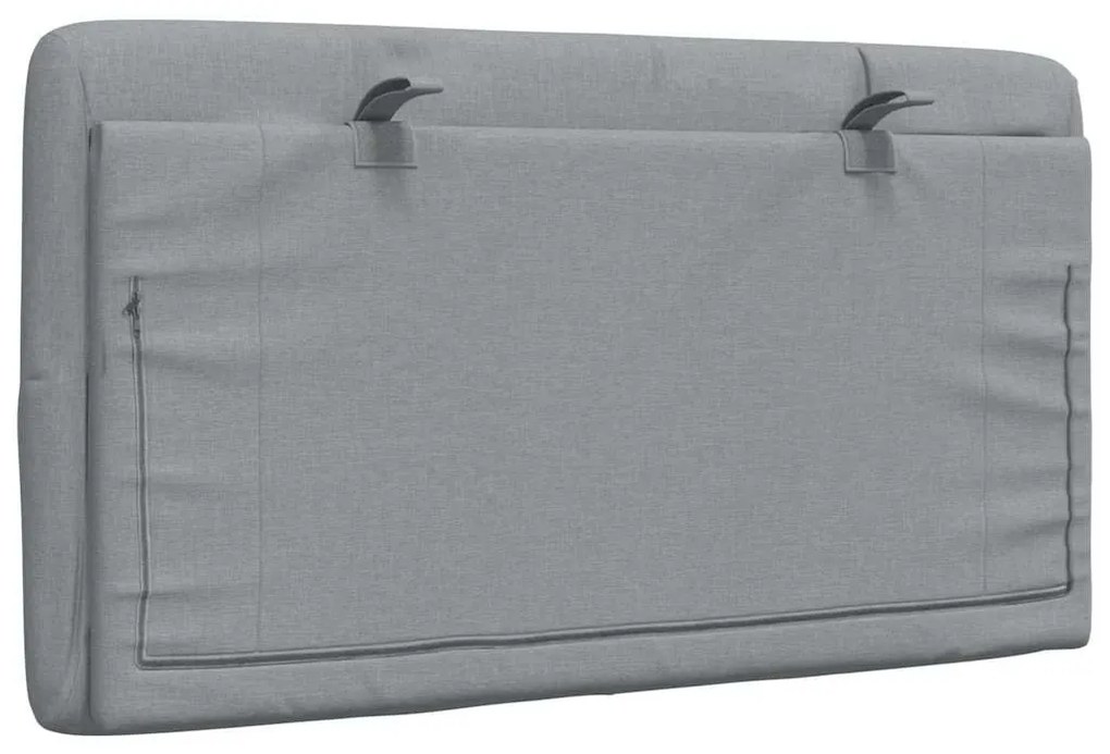 világosszürke szövet fejtámla párna 80 cm