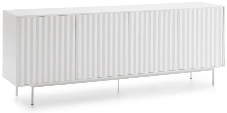 Fehér alacsony komód 211x80 cm Sierra – Teulat