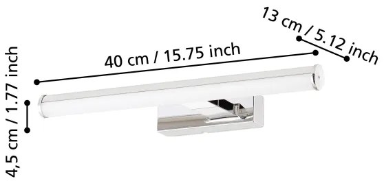 Eglo 97081 - LED Fürdőszobai tükörmegvilágító VADUMI 1xLED/7,4W/230V