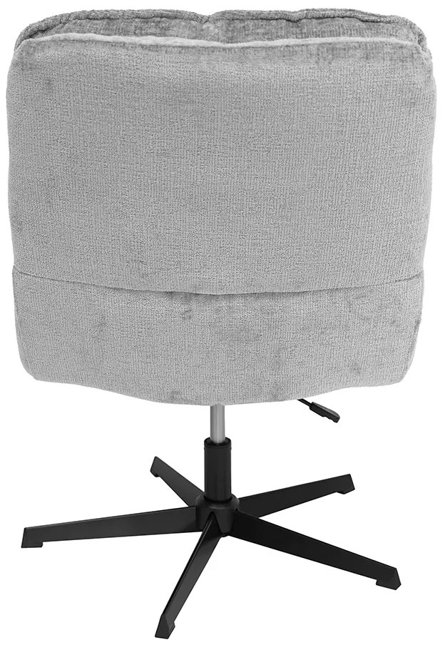 Relaxační forgó fotele KATANIA lábtartóval, világosszürke